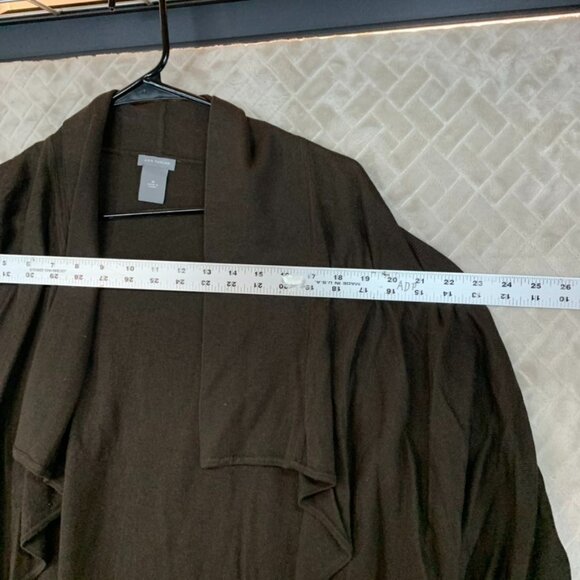 Ann Taylor Womens M Cardigan Sweater Brown Silk Cashmere Blend Lightweight - Picture 9 of 16
